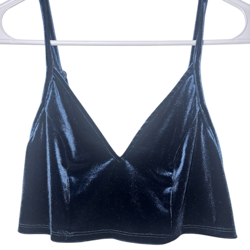 Blue velvet large Altar’d State Bralette